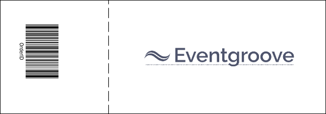 Silver Glitter Event Ticket Product Back