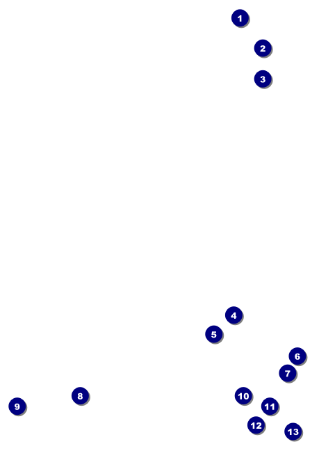 Curling Tournament Postcard Front Field Markers
