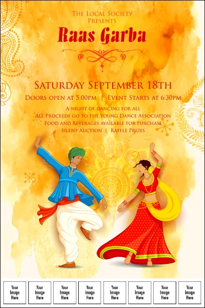 Raas Garba Logo Poster Product Front