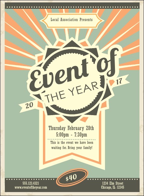 Retro Invitation Product Front