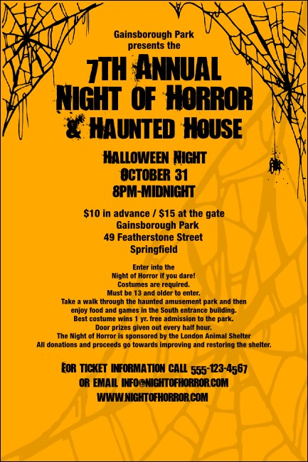 Spider Web 004 Poster (without image banner) Product Front