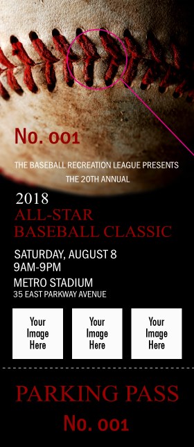 Baseball Stitches Hang Tag Product Front