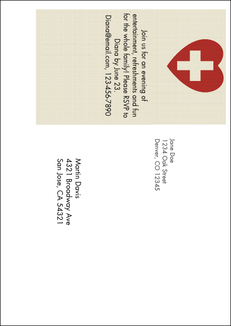 Heart Health Postcard Mailer Product Back