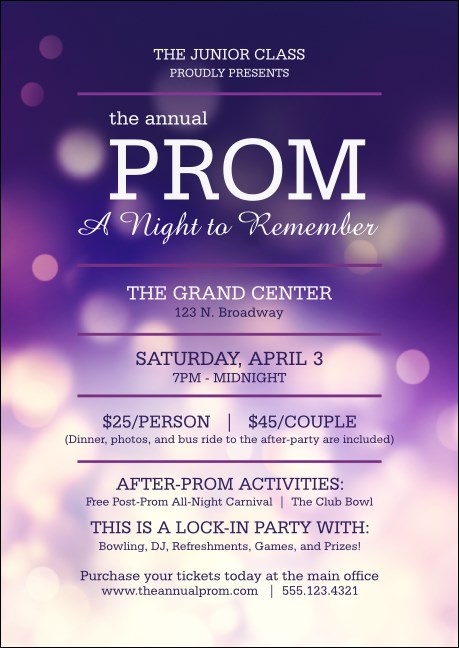 Abstract Lights Postcard Mailer Product Front