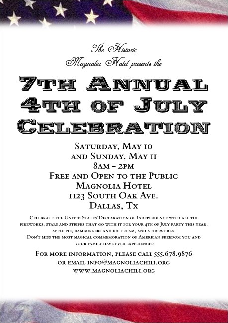 American Flag Postcard 002 Product Front