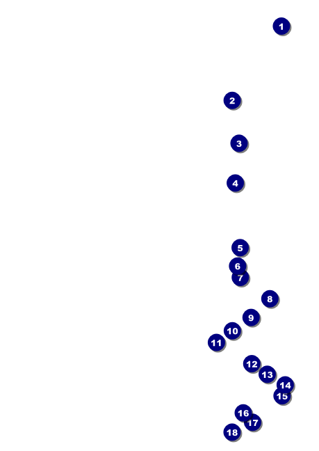 Rugby Tournament Postcard Front Field Markers