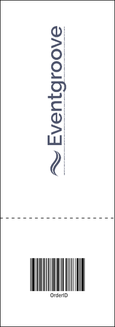 Indian Music Blue Event Ticket Product Back