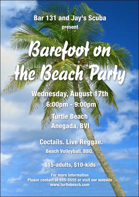 Palm Tree Postcard Product Front