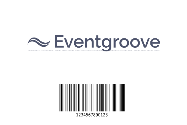 Sports Ticket Black & Yellow Economy Event Badge Product Back