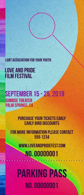 LGBT Film Festival Hang Tag