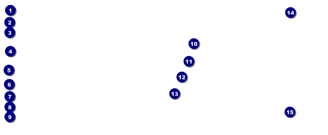 Graduation - Blue and Yellow VIP Pass Front Field Markers