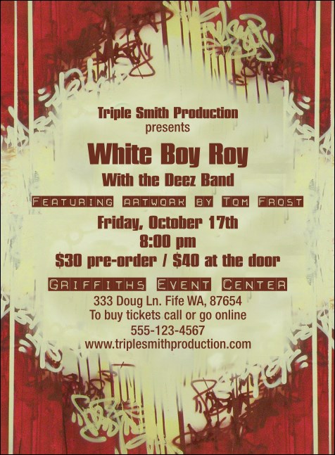 Hip Hop Invitation Product Front