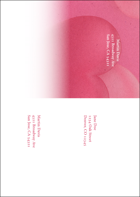 Valentine's Dinner Date  Postcard Product Back