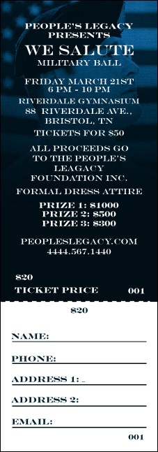 Military Ball - The Salute Raffle Ticket