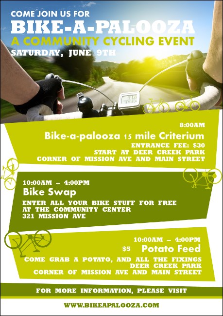 Bike A Palooza Postcard Mailer