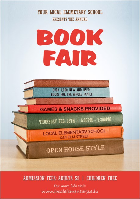 Book Fair Postcard Mailer Product Front