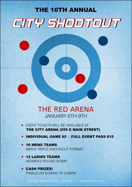 Curling Postcard Mailer Product Front