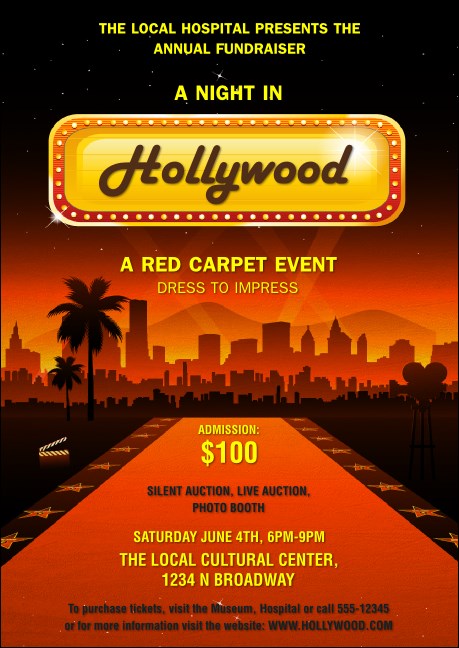 Hollywood Skyline Postcard Mailer Product Front