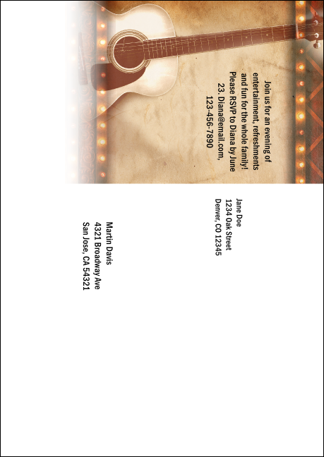 Natural Riffs Postcard Mailer Product Back