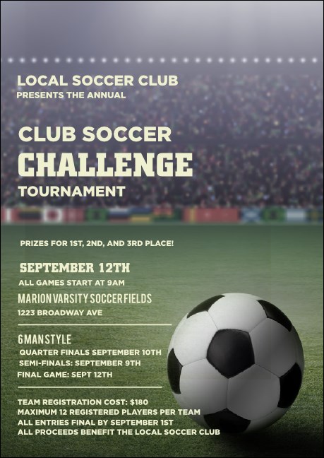 Soccer Stadium Postcard Mailer Product Front