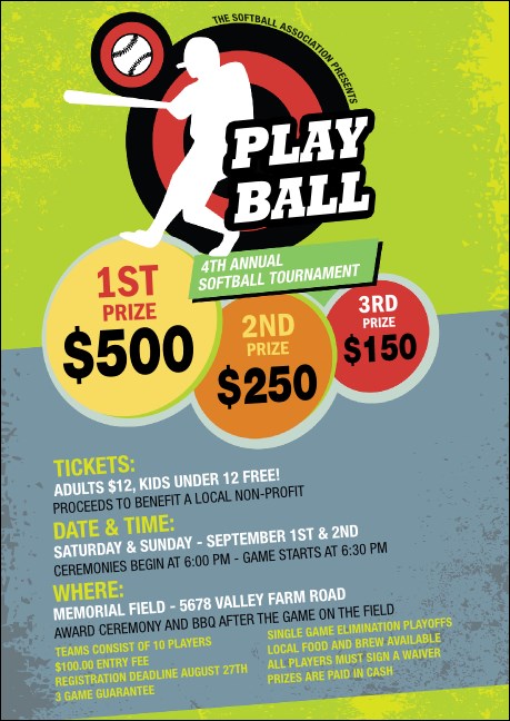 Softball Postcard Mailer