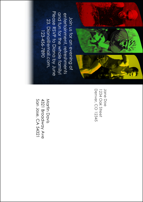 Triathlon Postcard Mailer Product Back