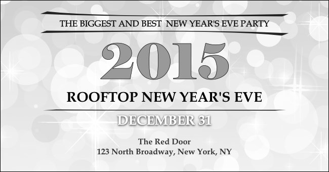 Silver Glitter Facebook Ad