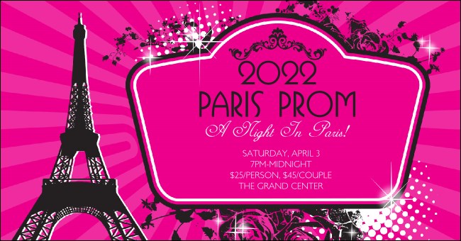 Paris Pink and Black Facebook App