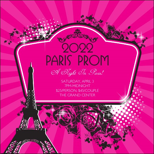 Paris Pink and Black Instagram Post