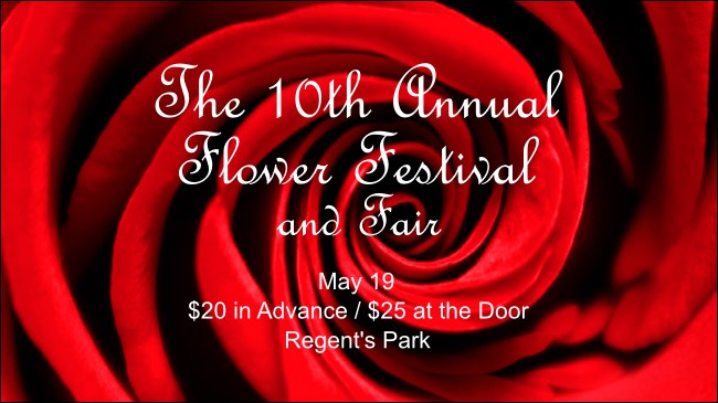 Red Rose Facebook Event Cover