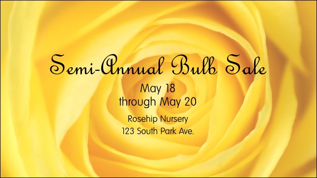 Yellow Rose Event Cover