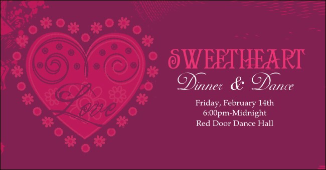 Valentine Heart Facebook Ad