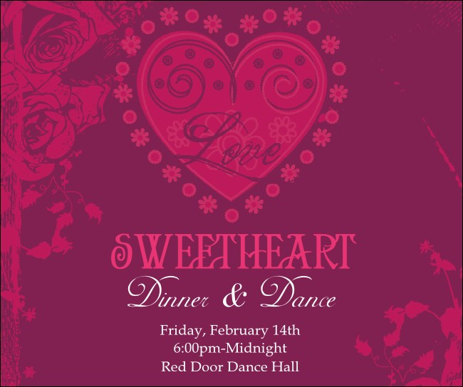 Valentine Heart Facebook Post