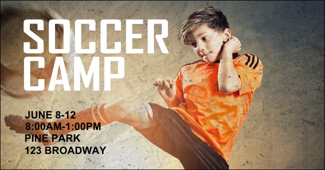 Soccer Camp Facebook Ad