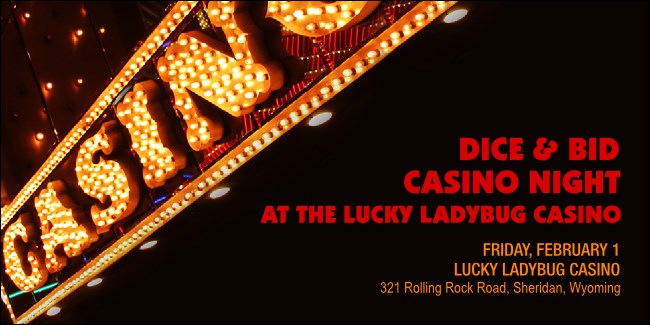 Casino Night Twitter Post