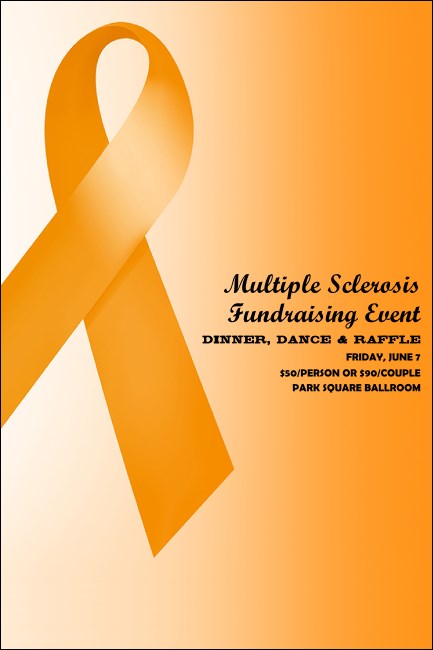 Orange Ribbon Pinterest Post