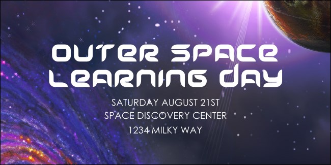 Outer Space Twitter Post