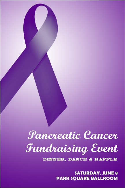 Purple Ribbon Pinterest Post