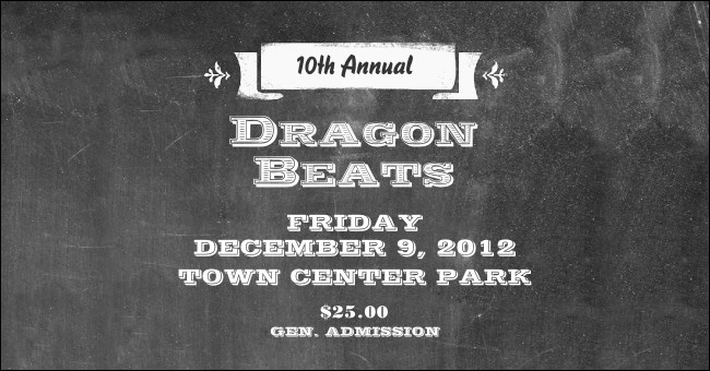 Retro Chalkboard Twitter Post