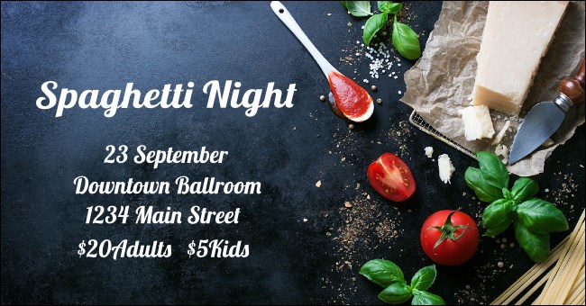 Spaghetti Ingredients Twitter Post