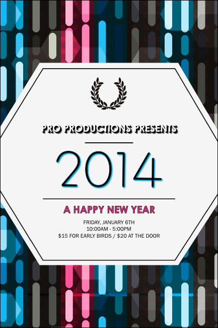 Year Neon Lights Pinterest Post