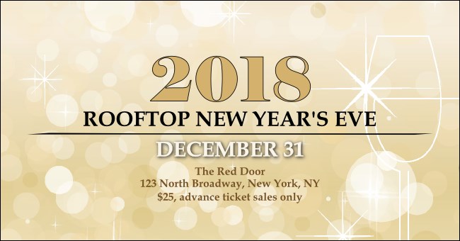 Gold Glitter Facebook Ad