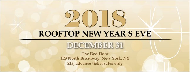 Gold Glitter Facebook Cover