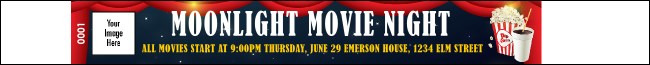 Movie Night  Premium Synthetic Wristband Product Front