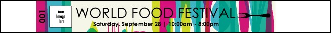 World Food Festival  Premium Synthetic Wristband