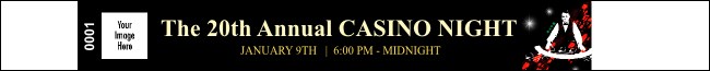 Casino Dealer Premium Synthetic Wristband Product Front
