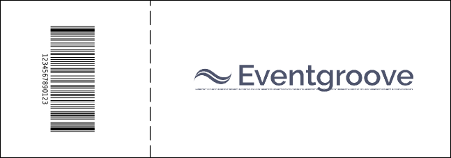 Abstract QR Event Ticket Product Back