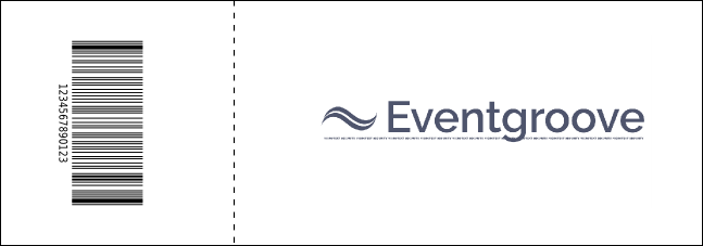 Jazz QR Event Ticket Product Back