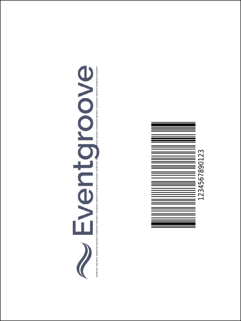 Abstract Economy Event Badge Product Back