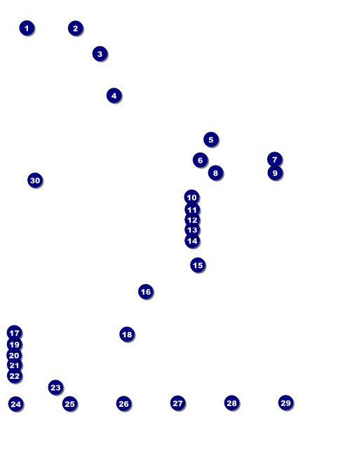 Class Reunion Mascot Blue Logo Flyer Front Field Markers